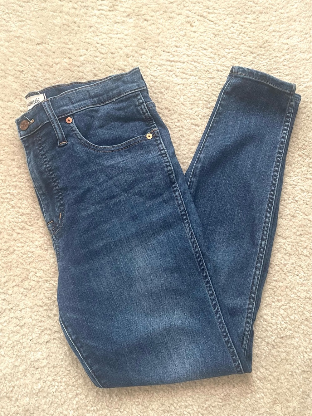Madewell Women's Indigo high rise Skinny Jeans size 30